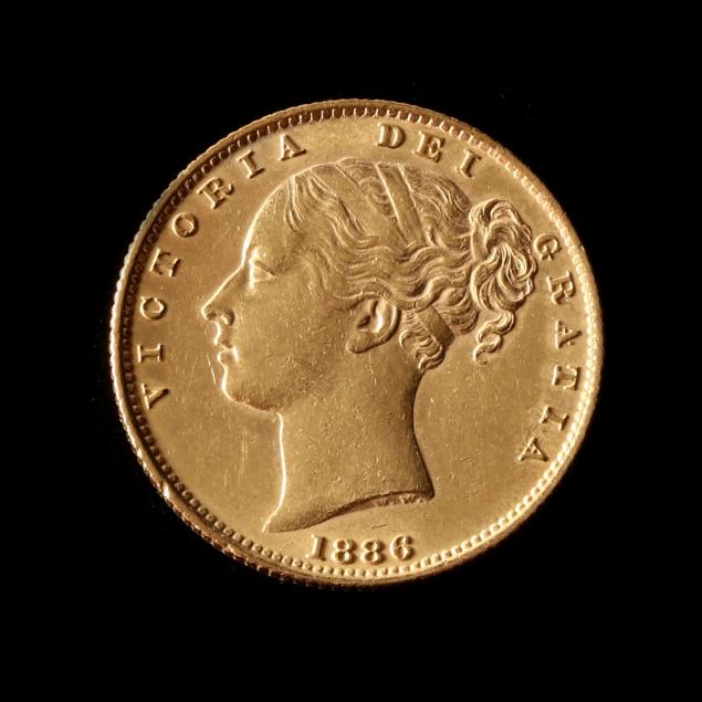 AUSTRALIA, 1886-S GOLD SOVEREIGN