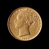 AUSTRALIA, 1886-S GOLD SOVEREI