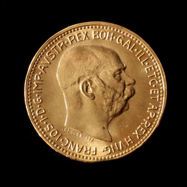 AUSTRIA, 1915 GOLD 20 CORONA