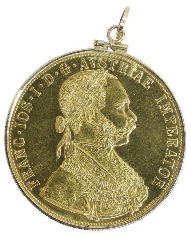 AUSTRIAN 4 DUCAT GOLD COIN,