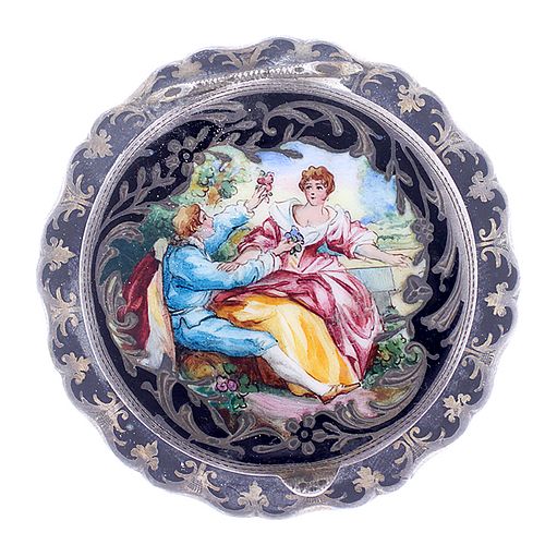 AUSTRIAN .915 SILVER AND ENAMEL