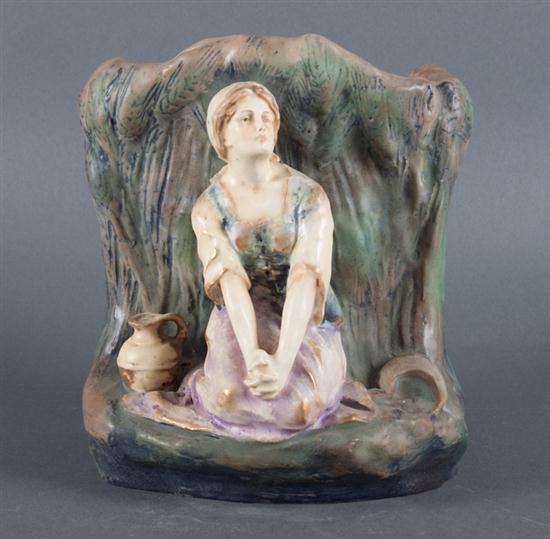 Austrian Amphora painted ceramic