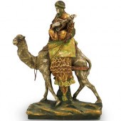 AUSTRIAN AMPHORA PORCELAIN FIG