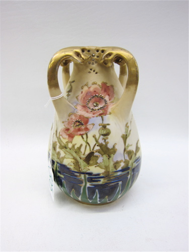 AUSTRIAN AMPHORA PORCELAIN VASE