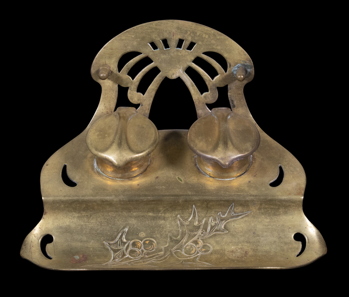 AUSTRIAN ART NOUVEAU DOUBLE INKWELL