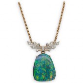 AUSTRIAN BLACK OPAL & DIAMOND