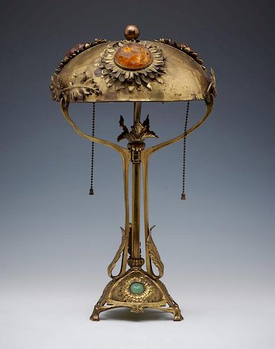 AUSTRIAN BRASS AND CHUNK JEWEL