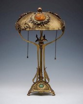AUSTRIAN BRASS AND CHUNK JEWEL