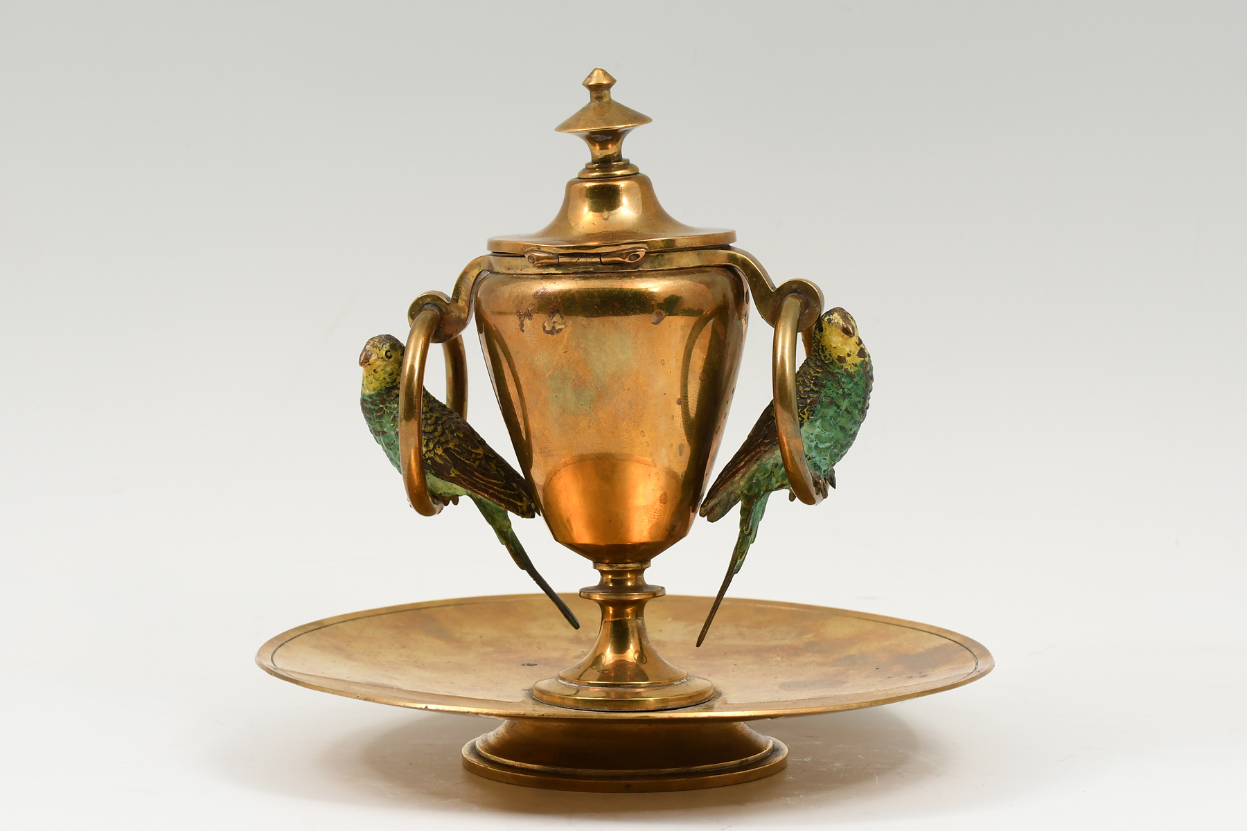 AUSTRIAN BRASS DOUBLE PARROT