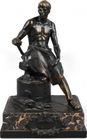 AUSTRIAN BRONZE FIGURE OF A BL