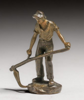 AUSTRIAN BRONZE FIGURE OF FARM