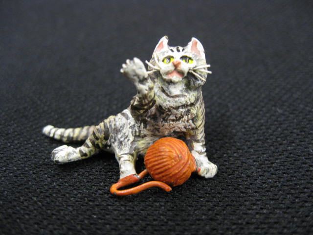 Austrian Bronze Miniature of Kitten