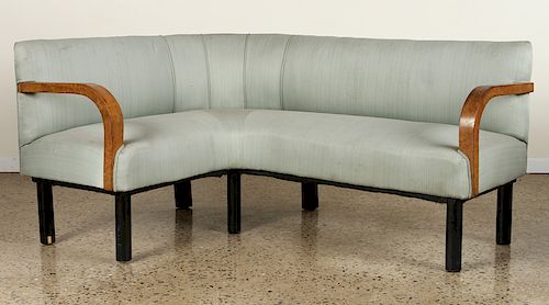 AUSTRIAN BURLED ELM CORNER SOFA