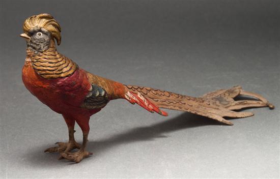 Austrian cold painted bronze bird