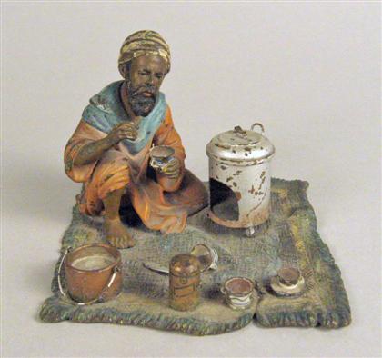 Austrian cold painted bronze figure