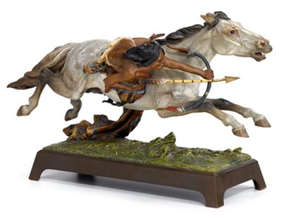 Austrian cold painted bronze figure
