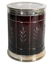 AUSTRIAN CUT COLORED GLASS TAN