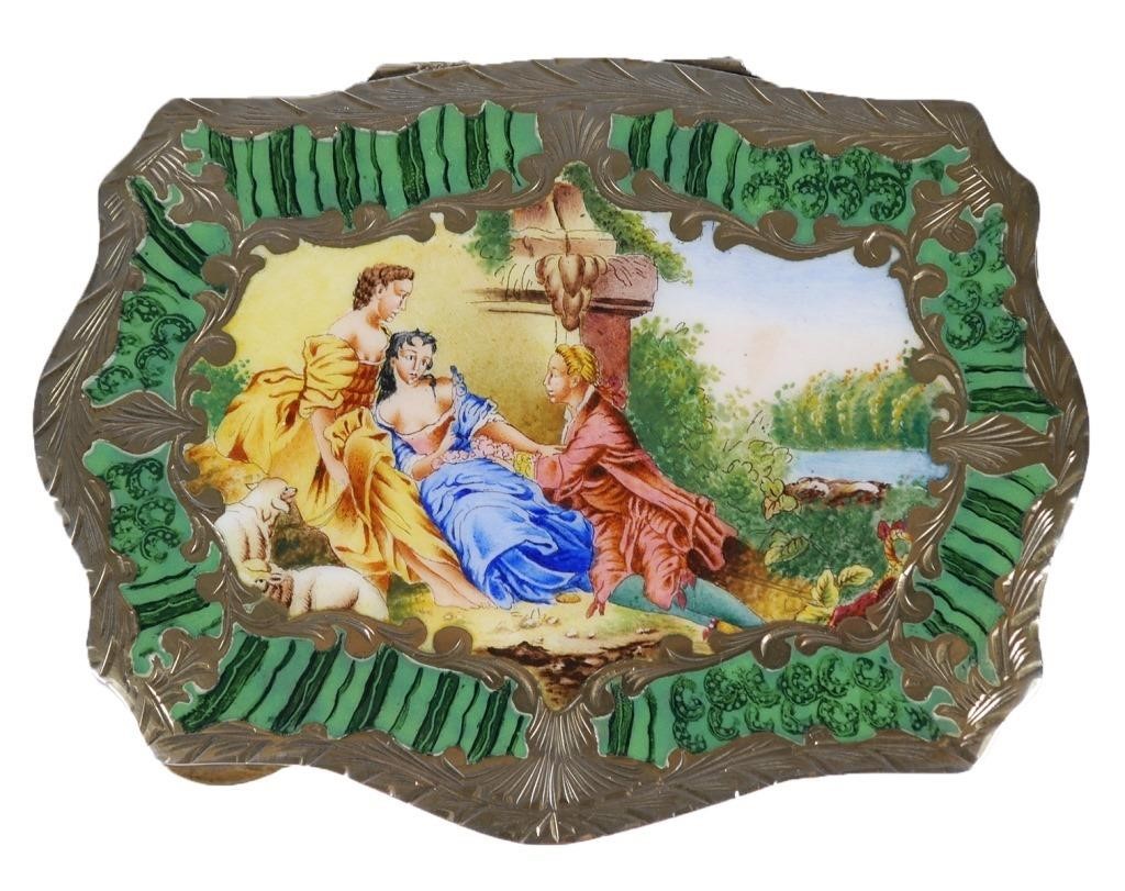 AUSTRIAN ENAMEL & STERLING SILVER