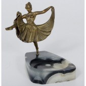 Austrian Erotic Bronze Ashtray