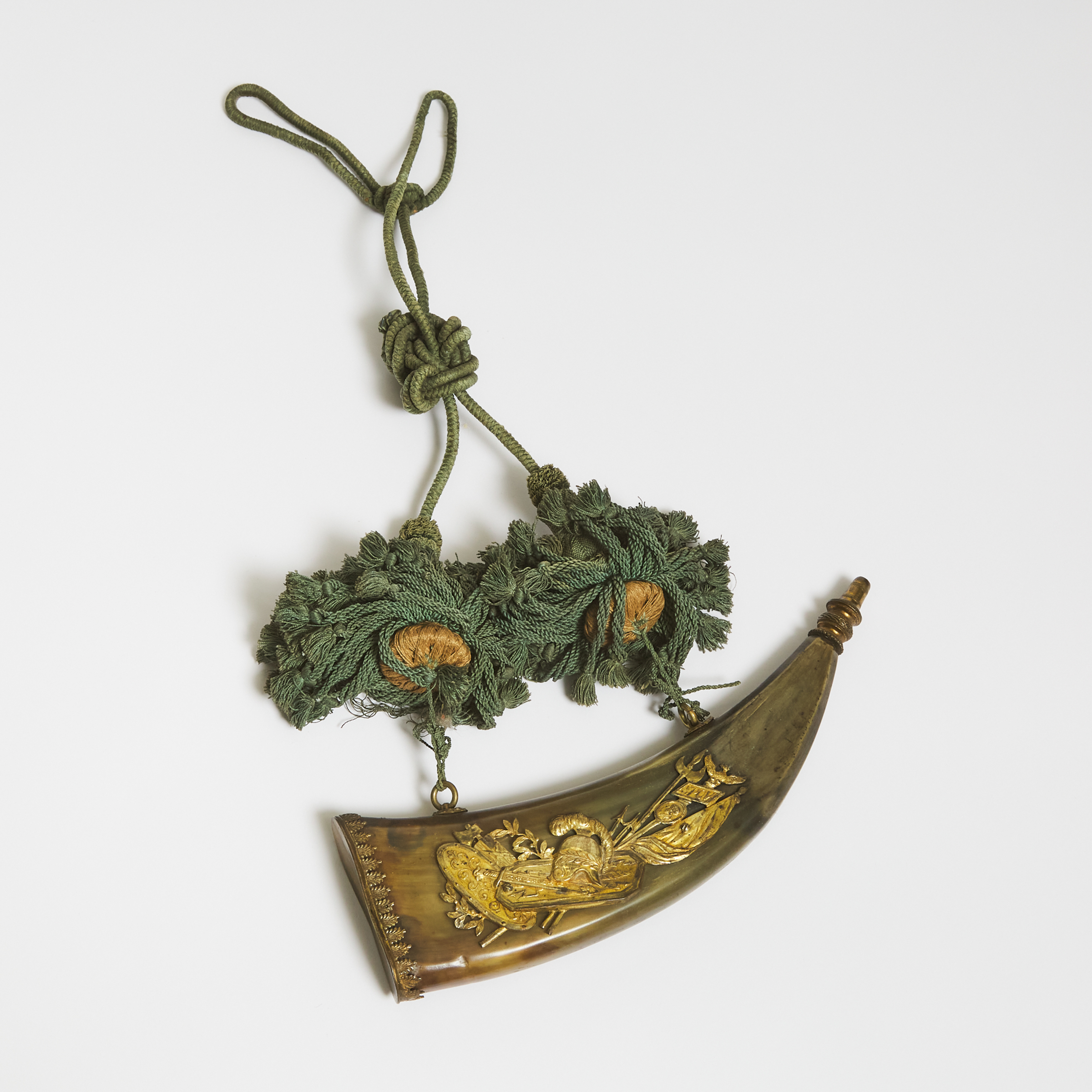 Austrian Flat Powder Horn,