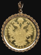 Austrian Four Ducat Gold Coin