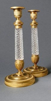 AUSTRIAN GILT-BRONZE AND CLEAR