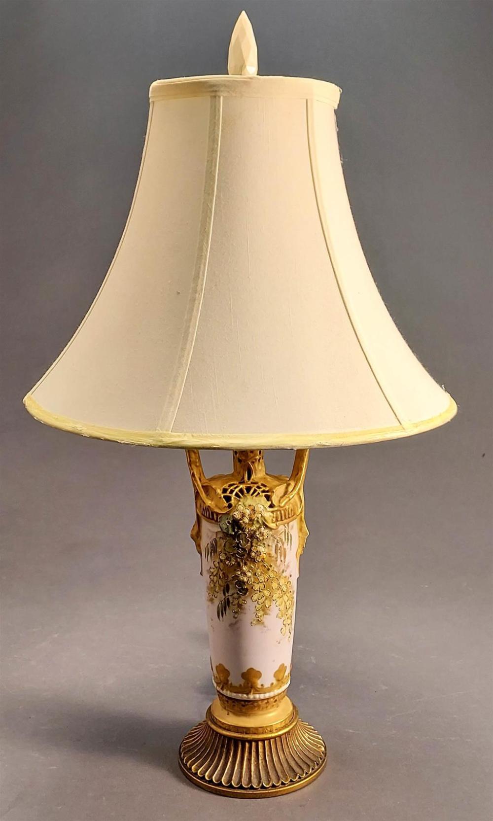 AUSTRIAN GILT DECORATED PORCELAIN
