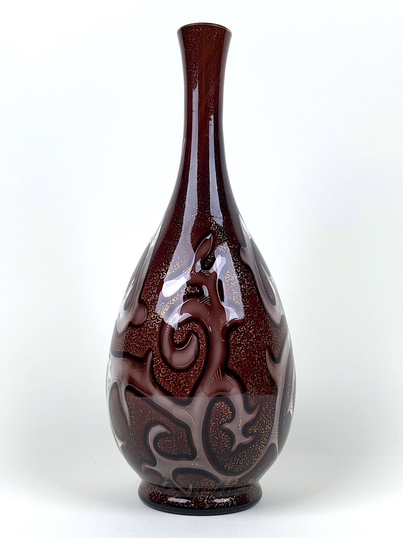 AUSTRIAN LOETZ ART GLASS VASE,