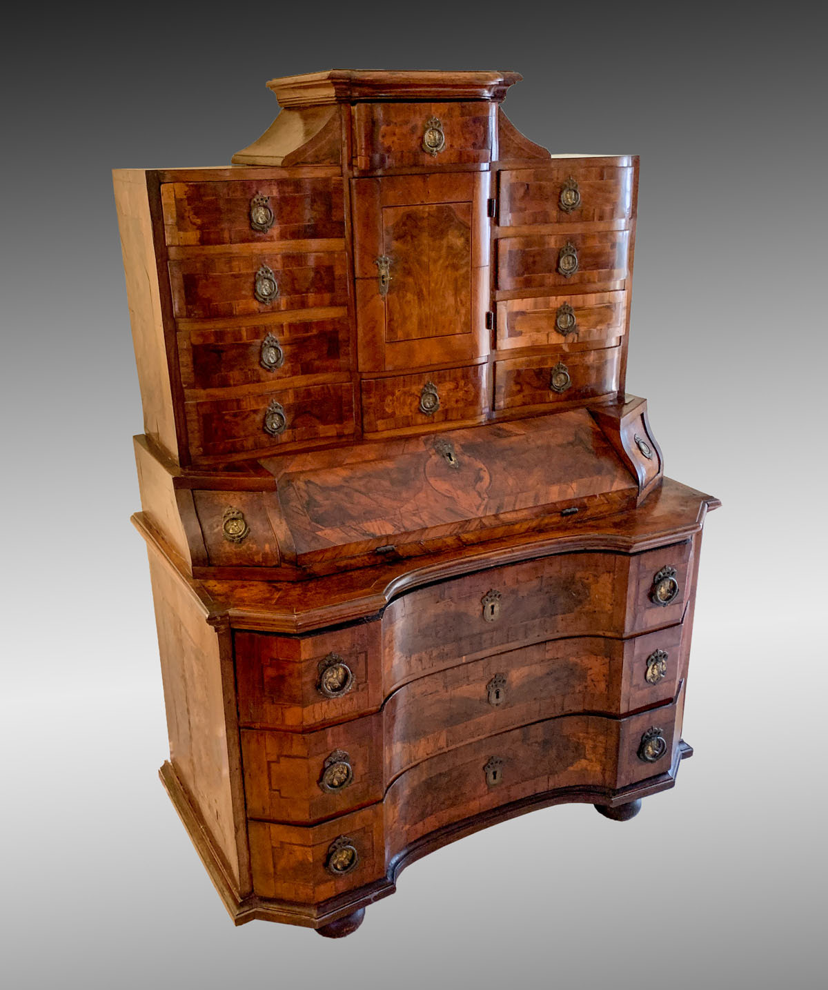 AUSTRIAN NEOCLASSICAL BURL WALNUT
