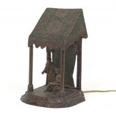 AUSTRIAN PAINTED ARABIAN LAMP