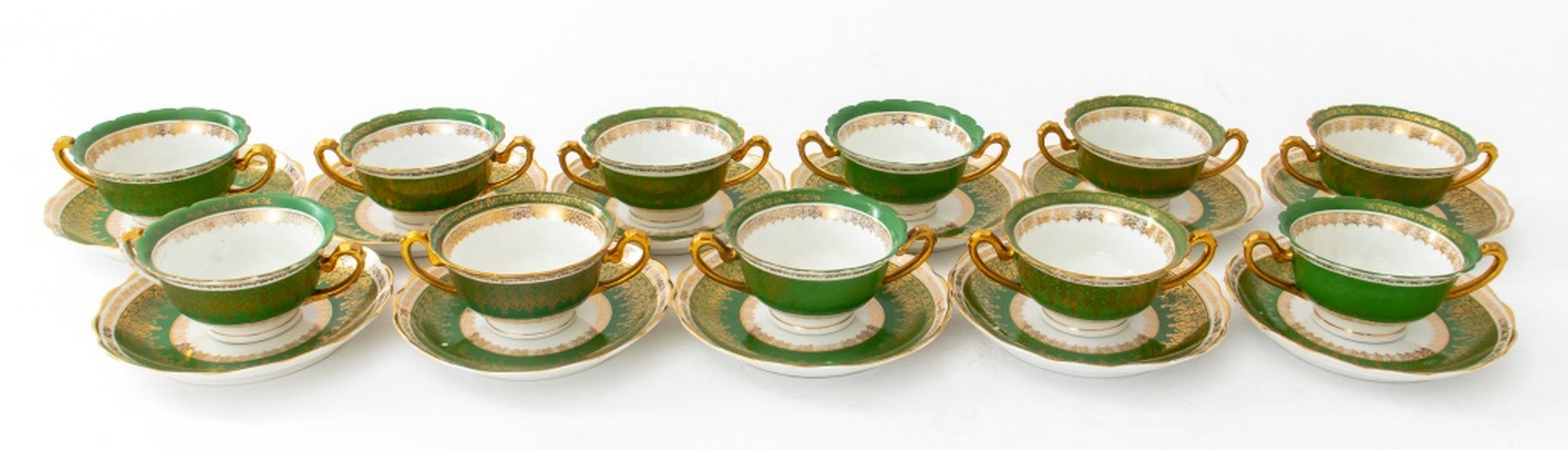 AUSTRIAN PORCELAIN BOUILLON SERVICE