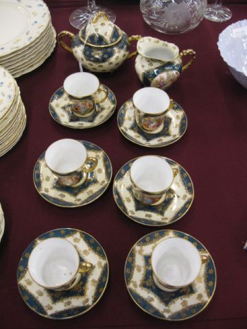 Austrian Porcelain Cups Saucers