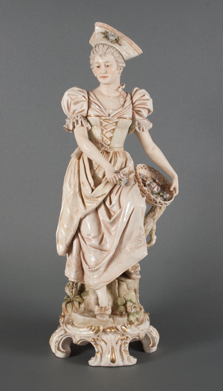 Austrian porcelain figure of female