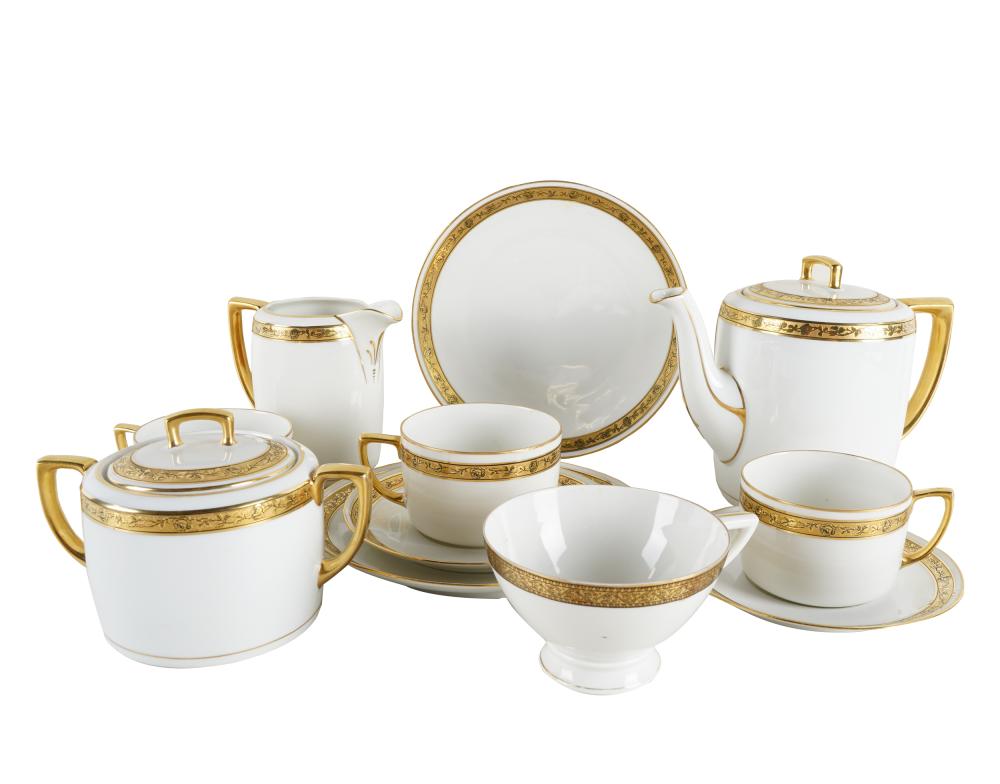 AUSTRIAN PORCELAIN TEA SERVICEgreen