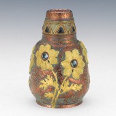 AUSTRIAN POTTERY BEJEWELLED VA