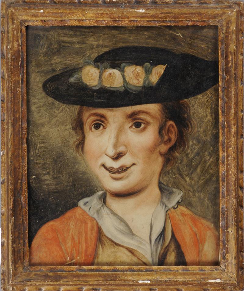 AUSTRIAN REVERSE PAINTING ON