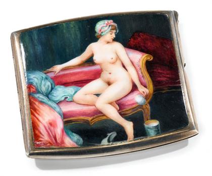 Austrian silver and enamel