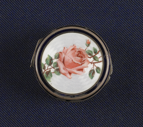 Austrian silver and enamel snuff