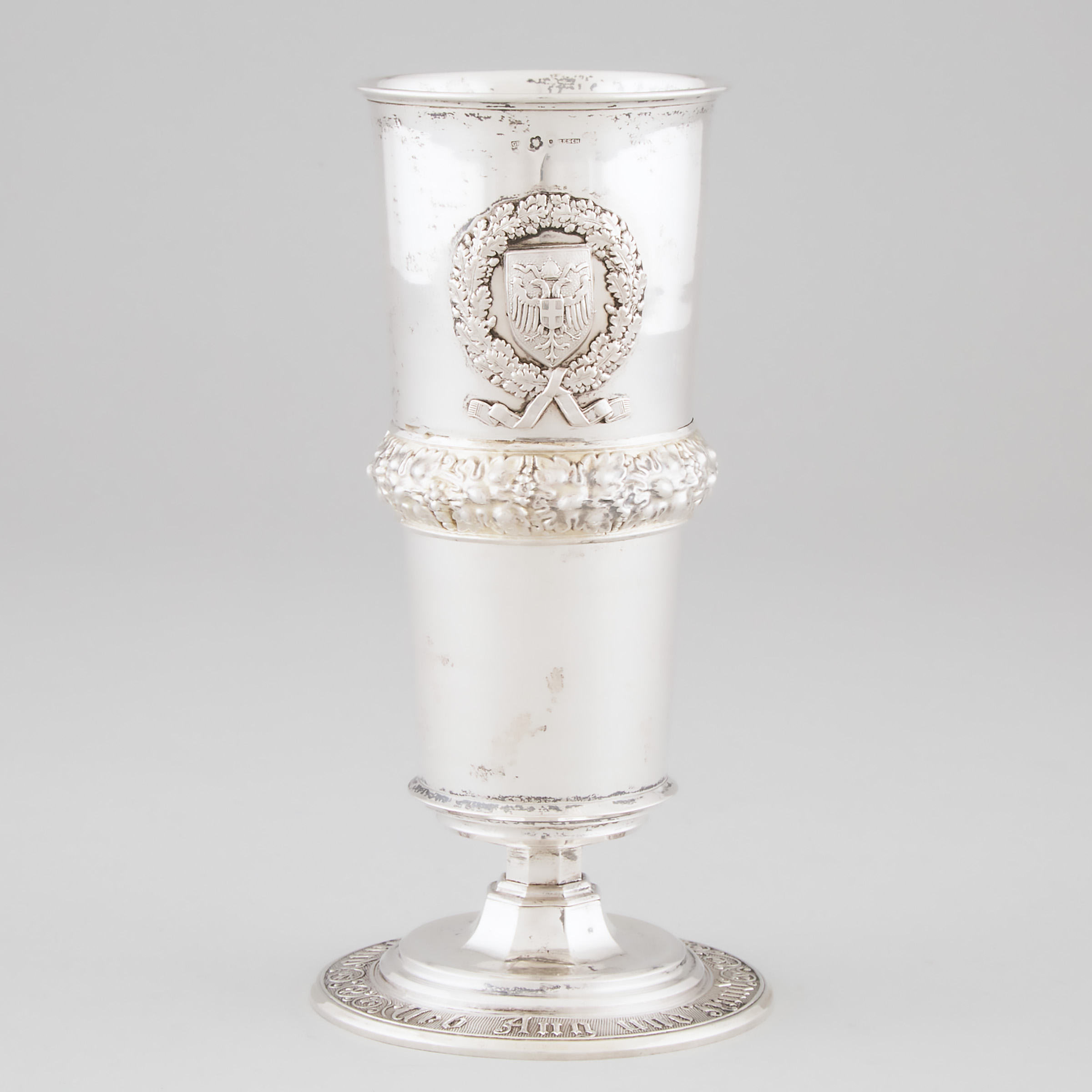 Austrian Silver Armorial Beaker