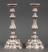 AUSTRIAN SILVER CANDLESTICKS,