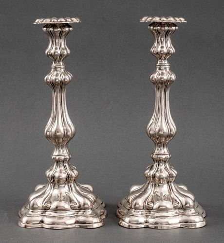 AUSTRIAN SILVER CANDLESTICKS,