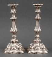 AUSTRIAN SILVER CANDLESTICKS,