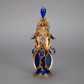 Austrian Silver-Gilt Carved Iv