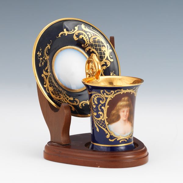 AUSTRIAN TEACUP AND SAUCER 