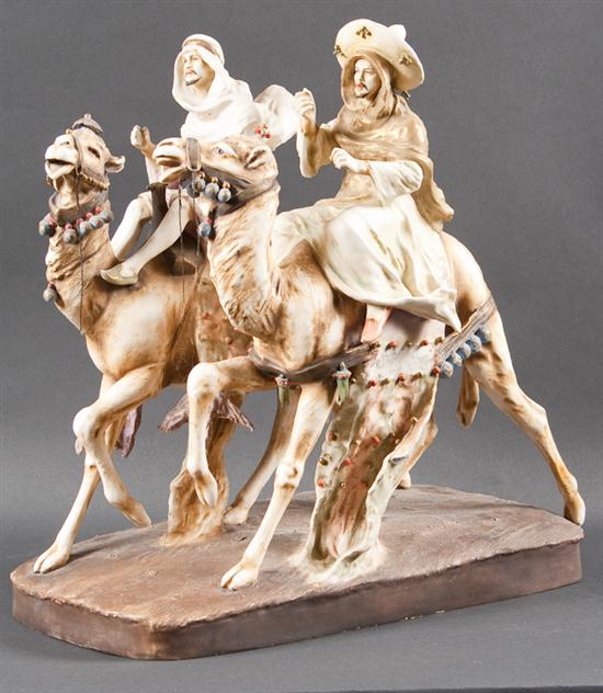Austrian Teplitz figural group of