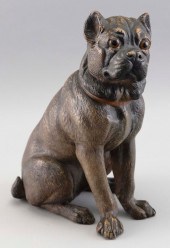 AUSTRIAN TERRACOTTA PUG EARLY