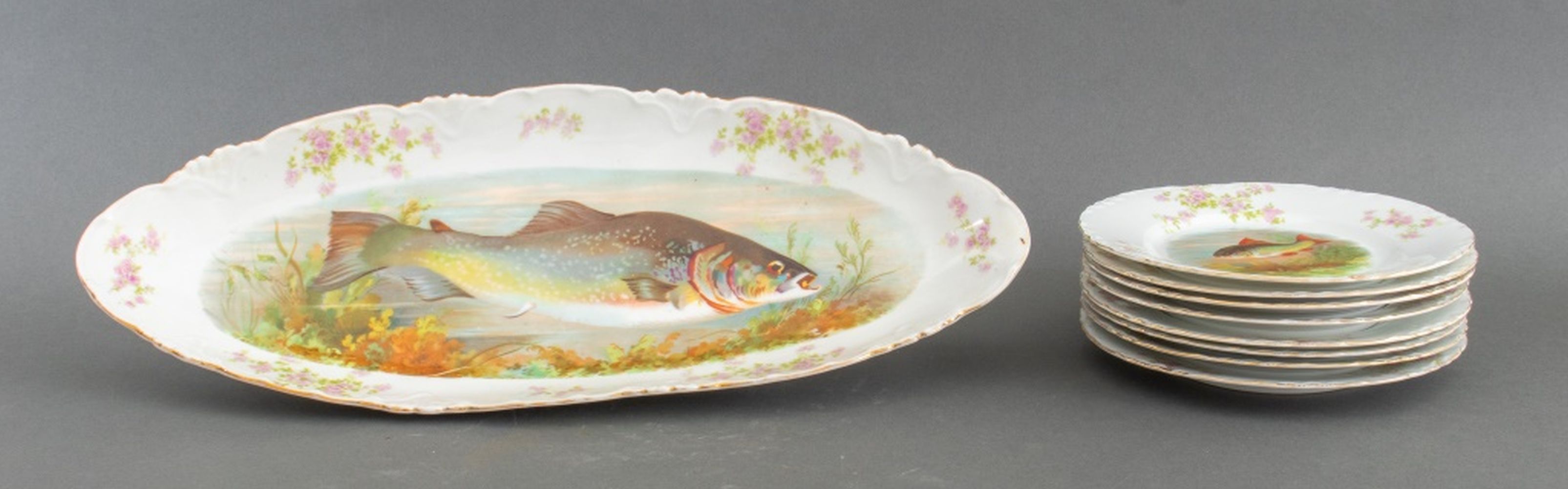 AUSTRIAN TRANSFER DECORATED FISH