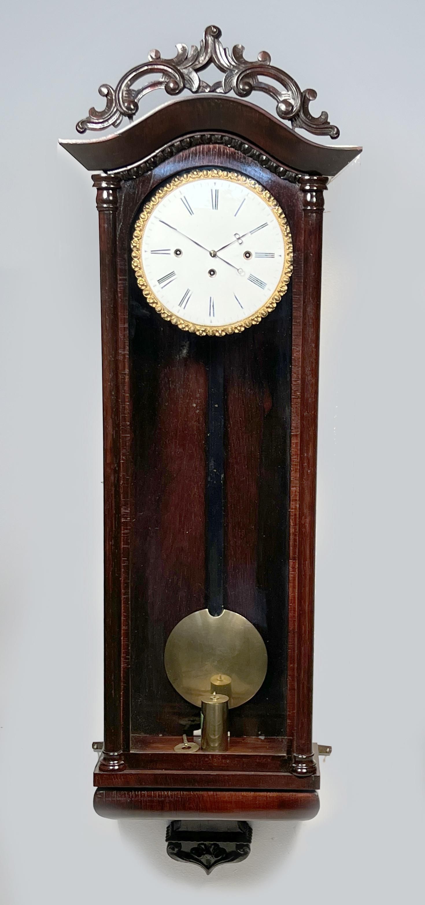 AUSTRIAN WALL CLOCK WITH SINGLE