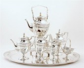 Austro-Hungarian silver tea an