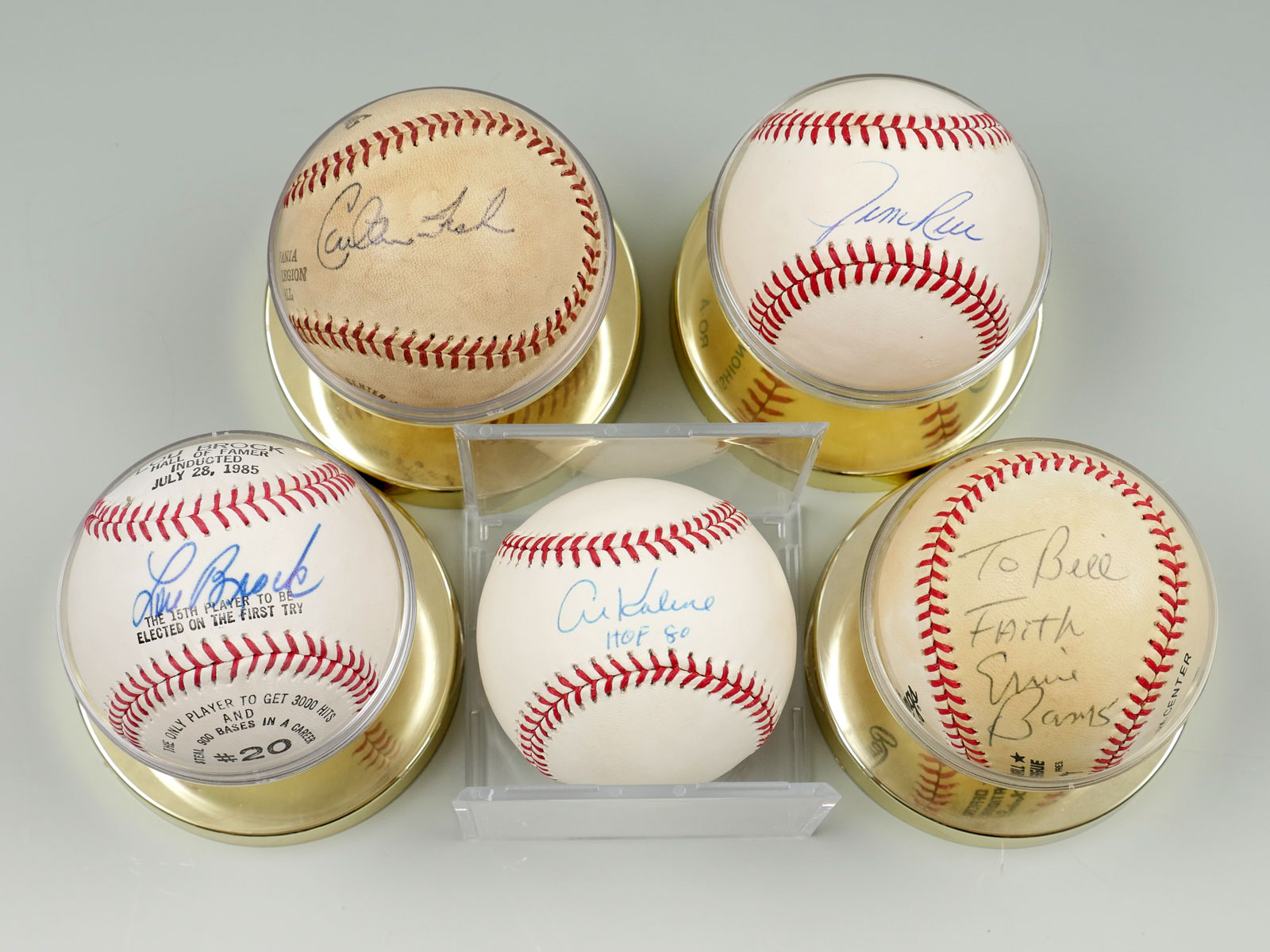AUTHENTIC AUTOGRAPHED BASEBALLS LOU